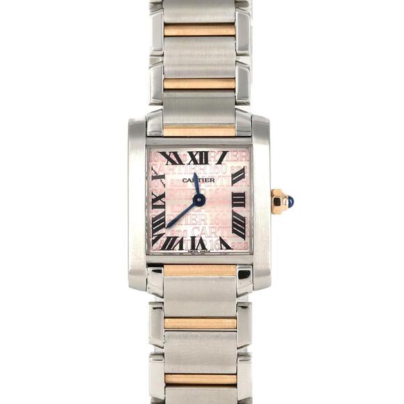 Cartier Tank Francaise SM PG Combi 160th Anniversary W51036Q4 SSxPG Wristwatc...